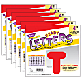 TREND Ready Letters®, 4", Casual Uppercase, Red, Set Of 6 Packs 1 thumbnail image