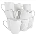 Elama Madeline 12-Piece Mug Set, White