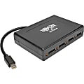 Tripp Lite 4Port Mini DisplayPort to DisplayPort Multi Stream Transport Hub - Video/audio splitter - 4 x DisplayPort - desktop - TAA Compliant 1 thumbnail image