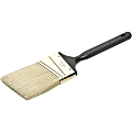 SKILCRAFT® Professional Grade Angle Sash Paint Brush, 25, Round Bristle, Hog Hair, Ebony (AbilityOne 8020-01-596-4254)