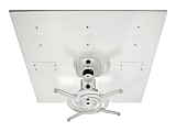 Amer Mounts Universal Drop Ceiling Projector Mount. Replaces 2'x2' Ceiling Tiles - Supports up to 30lb load, 360 degree rotation, 180 degree tilt