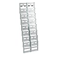 Azar Displays Wall-Mount Brochure Holder, Letter Size, 16 Pockets, 18"L x 54"H, Clear 1 thumbnail image