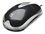 Manhattan Optical USB Mouse with Scroll Wheel, Black/Silver
