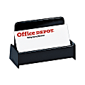 Office Depot® Brand 30% Recycled Standard Business Card Holder, Black 1 thumbnail image