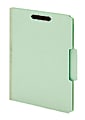 Pendaflex® End-Tab Classification Folders, Letter Size, Light Green, Box Of 25 Folders