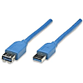 Manhattan USB 3.0 Extension Cable, 6.56', Blue 1 thumbnail image