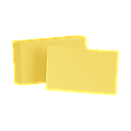 Esselte® Color Blank Index Cards, 5" x 8", Canary, Pack Of 100
