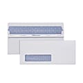 Office Depot® Brand #10 Lift & Press™ Premium Security Envelopes, Left Window, Self Seal, 100% Recycled, White, Box Of 250
