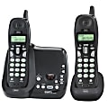 Ativa® A242 2.4GHz Dual-Handset Cordless Phone With Answering, Black 1 thumbnail image