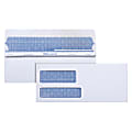 Office Depot® Brand #9 Lift & Press™ Premium Security Envelopes, Double-Window, Self Seal, 100% Recycled, White, Box Of 500