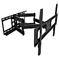 MegaMounts Full Motion Double Articulating Wall Mount For 32 - 70" TVs, 20"H x 26"W x 8"D, Black
