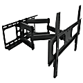 MegaMounts Full Motion Double Articulating Wall Mount For 32 - 70" TVs, 20"H x 26"W x 8"D, Black 1 thumbnail image