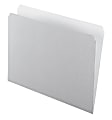 Pendaflex® Straight-Cut Color File Folders, Letter Size, Gray, Box Of 100