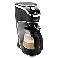 Mr. Coffee Cafe Latte Maker, 15" x 9" x 12", Black/Silver