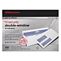 Office Depot® Brand #10 Lift & Press™ Premium Security Envelopes, Double Window, Self Seal, 100% Recycled, White, Box Of 250