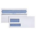Office Depot® Brand #10 Lift & Press™ Premium Security Envelopes, Double-Window, Self Seal, 100% Recycled, White, Box Of 500 1 thumbnail image