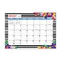 TF Publishing Medium Monthly Desk Calendar, 12" x 17", Floral, January To December 2022
