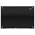Quartet Infinity® Tempered Glass Unframed Non-Magnetic Dry-Erase Whiteboard Magnetic Glass Marker Unframed Whiteboard, 36" x 48", Black