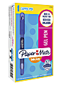 Paper Mate® Inkjoy Gel 600ST Stick Pens, Medium Point, 0.7 mm, Blue Barrel, Blue Ink, Pack Of 12