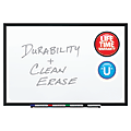 Quartet® DuraMax® Porcelain Magnetic Dry-Erase Whiteboard, 36" x 24", Aluminum Frame With Black Finish