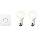 Philips hue White Ambiance A19 Starter Kit, With 2 LED Light Bulbs