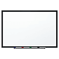 Quartet® DuraMax® Porcelain Magnetic Dry-Erase Whiteboard, 96" x 48", Aluminum Frame With Black Finish
