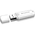 Transcend 4GB JetFlash 370 USB 2.0 Flash Drive - 4 GB - USB 2.0 - White - Lifetime Warranty