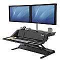 Fellowes® Lotus DX Adjustable Sit-Stand Workstation, Black 1 thumbnail image