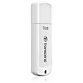 Transcend 8GB JetFlash 370 USB 2.0 Flash Drive - 8 GB - USB 2.0 - White - Lifetime Warranty