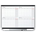 Quartet® Prestige™ 2 Magnetic 4 Month Calendar Dry-Erase Whiteboard, 36" x 24", Aluminum Frame With Graphite Finish 1 thumbnail image