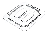 StorPlus 1/6-Size Plastic Handled Lids, 7/8"H x 6 3/8"W x 6 3/4"D, Clear, Pack Of 6 1 thumbnail image
