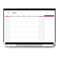 Quartet® Prestige™ 2 Total Erase® Magnetic Project Planner/Monthly Calendar Dry-Erase Whiteboard, 36" x 24", Aluminum Frame With Graphite Finish 1 thumbnail image