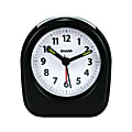 Sharp® Ascending Alarm Quartz Analog Battery-Powered Clock, 3 1/2" x 3" x 1 3/4", Black 1 thumbnail image