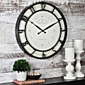 FirsTime® Kensington Whisper Wall Clock, 18" x 1 1/2", Oil-Rubbed Bronze
