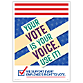 ComplyRight™ Get Out The Vote Posters, Your Vote Is Your Voice, English, 10" x 14", Pack Of 3 Posters