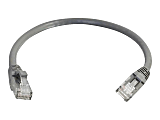 C2G 1ft Cat6 Snagless Unshielded (UTP) Ethernet Network Patch Cable - Gray - Patch cable - RJ-45 (M) to RJ-45 (M) - 1 ft - CAT 6 - molded, snagless, stranded - gray 1 thumbnail image