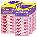 Trend Sparkle Stickers, Shimmering Hearts, 72 Stickers Per Pack, Set Of 12 Packs