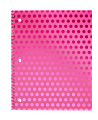 Divoga® Metallic Pop Notebook, 8 1/2" x 10 1/2", College Ruled, Pink Foil Dot Design, 80 Sheets 1 thumbnail image