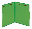 Pendaflex® Color Pressboard Tab Folders With Fasteners, Letter Size, 1/3-Cut Tabs, 60% Recycled, Dark Green, Pack Of 25 Folders