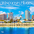2025 BrownTrout Wisconsin Places Monthly Plastic-Free Square Wall Calendar, 12" x 12", American States, January to December 2025, 9781975483081 1 thumbnail image