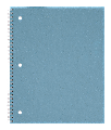 Divoga® Glitter Notebook, 8" x 10 1/2", Wide Ruled, Blue, 80 Sheets