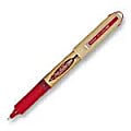 Zebra® Zeb-Roller 2000™ Liquid Ink Rollerball Pen, 0.7 mm, Medium Point, Gold Barrel, Red Ink 1 thumbnail image