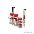 Mind Reader Acrylic Storage Shelf With Hooks, Clear 1 thumbnail image