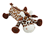 Office Depot Brand® Plush Animal Pouch, Giraffe, 11"H x 3 1/5"W x 3 3/5"D, Brown