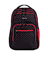 Kenneth Cole Reaction Contour-Shaped Laptop Backpack, Black With Pink Polka Dots