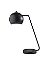 Adesso® Emerson AdessoCharge Desk Lamp, 20-1/2"H, Black Shade/Black Base