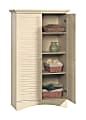 Sauder® Harbor View Storage Cabinet, 4-Shelf, Antiqued White