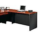 Sauder® Via 48"W Desk Return, Classic Cherry/Soft Black 1 thumbnail image