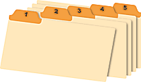 Office Depot® Brand Manila Card Guides With Laminated Tabs, Daily, 3" x 5", Manila/Orange, Pack Of 31 Guides 1 thumbnail image