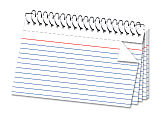 Office Depot® Brand Spiral Index Cards, 5" x 8", Ruled, White, Pack Of 50 1 thumbnail image